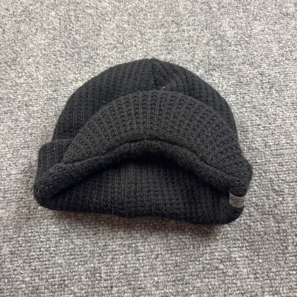THE NORTH FACE Mens Black Knit Brimmed Beanie Winter Cap One Size fits most - Picture 5 of 10